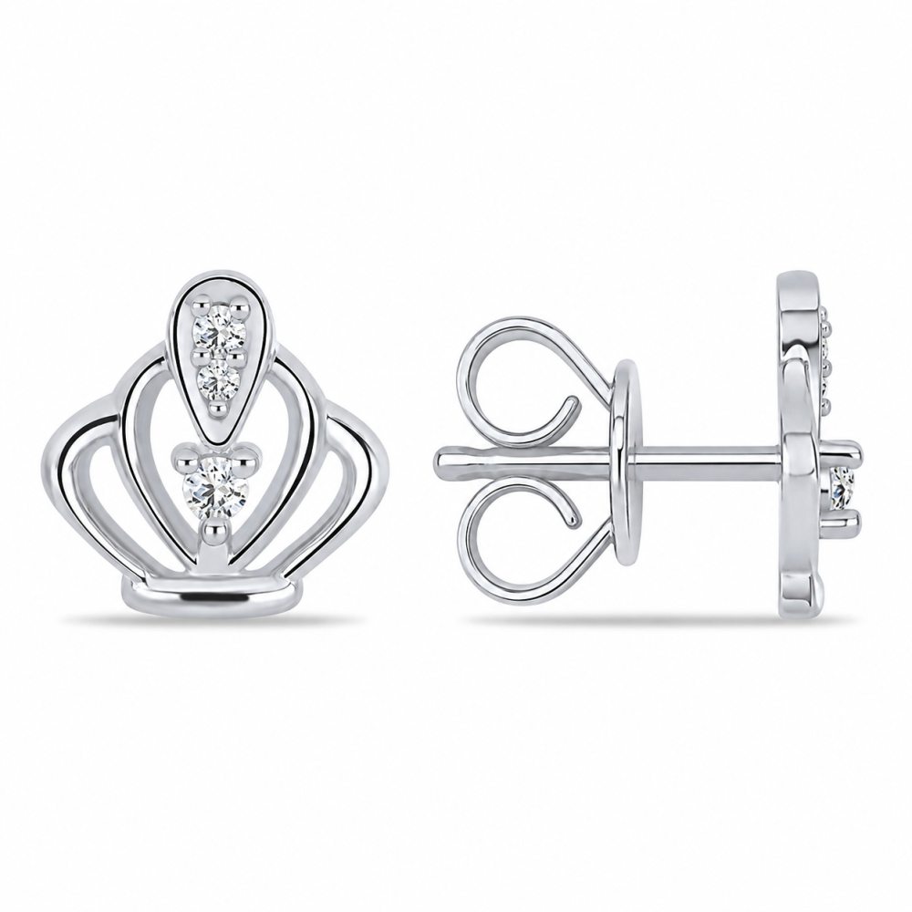 Cercei din argint cu Cubic Zirconia Incolor