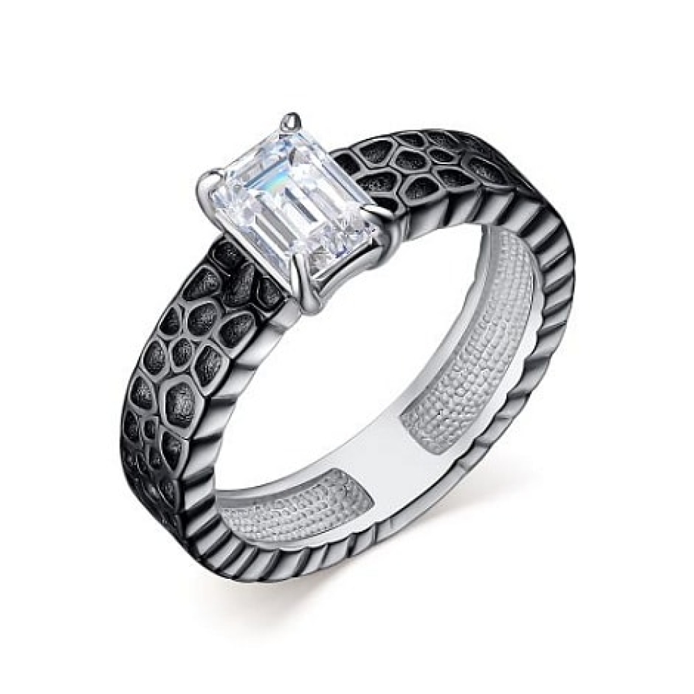 Inel din argint  cu pietre Cubic Zirconia Incolor