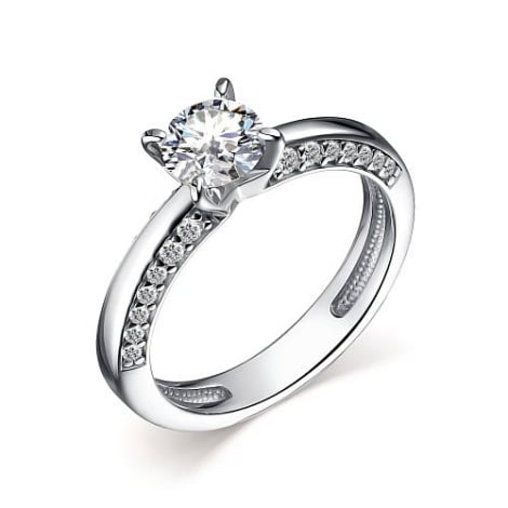 Inel din argint  cu pietre Cubic Zirconia Incolor