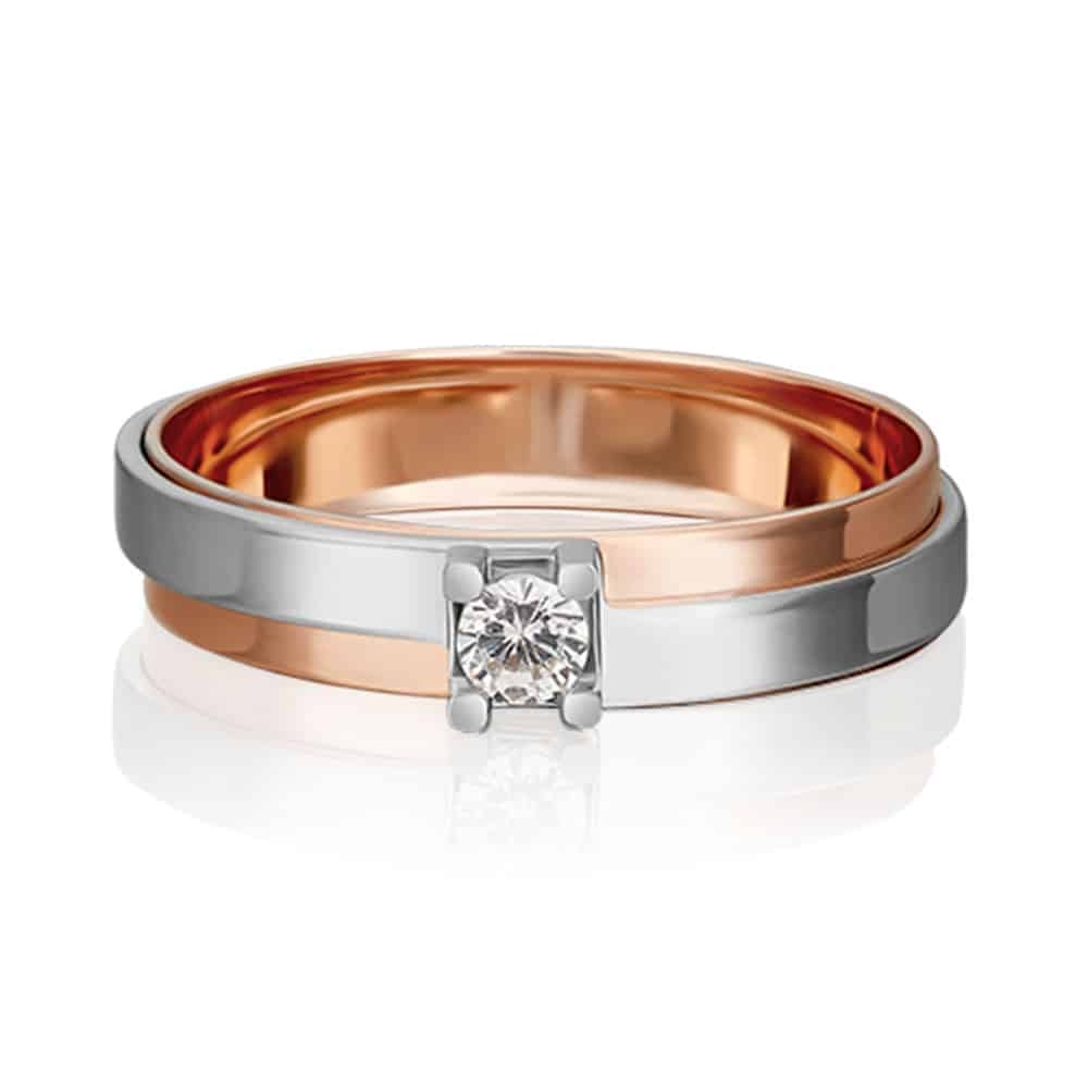 Inel din aur  cu pietre Cubic Zirconia Incolor