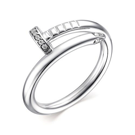 Inel din argint  cu pietre Cubic Zirconia Incolor