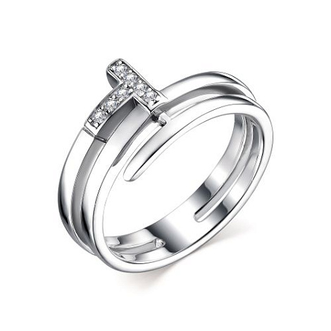 Inel din argint  cu pietre Cubic Zirconia Incolor