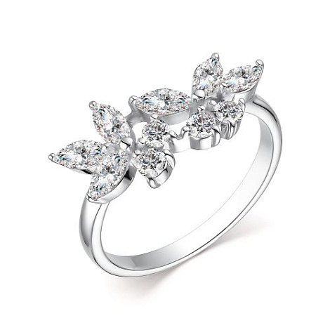 Inel din argint  cu pietre Cubic Zirconia Incolor