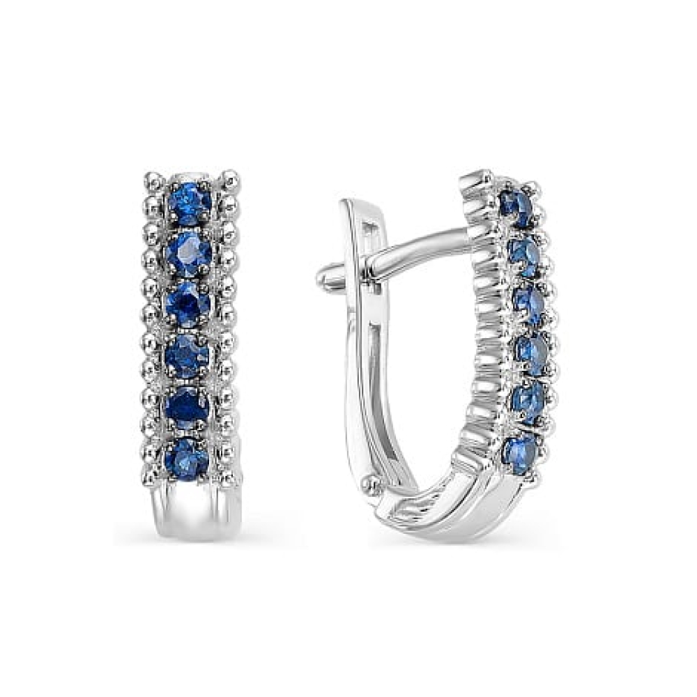 Cercei din argint  cu pietre Cubic Zirconia Incolor