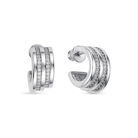 Cercei Pusete din argint  cu pietre Cubic Zirconia Incolor