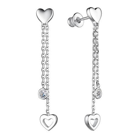 Cercei Pusete din argint  cu pietre Swarovski