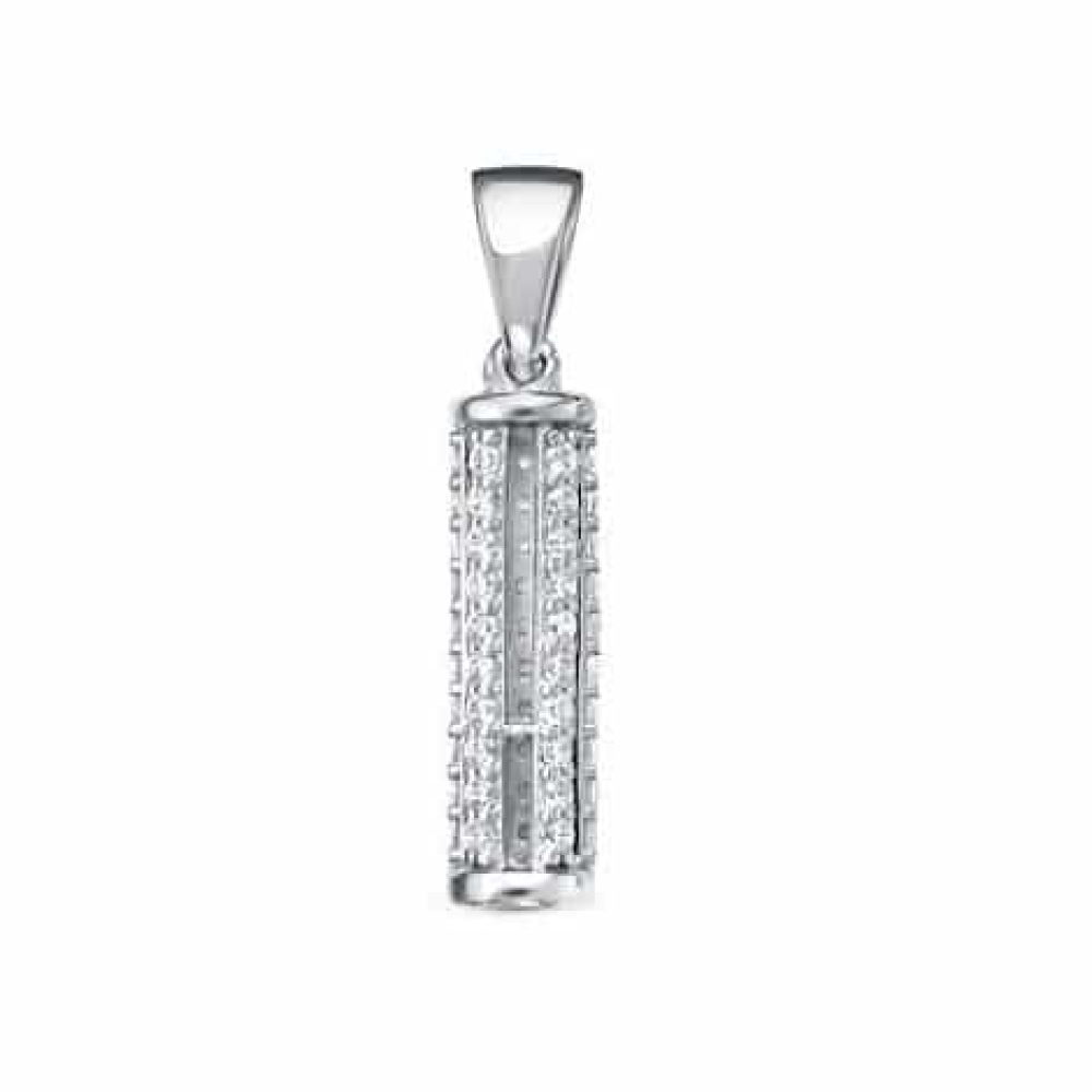 Pandantiv din argint  cu pietre Cubic Zirconia Incolor