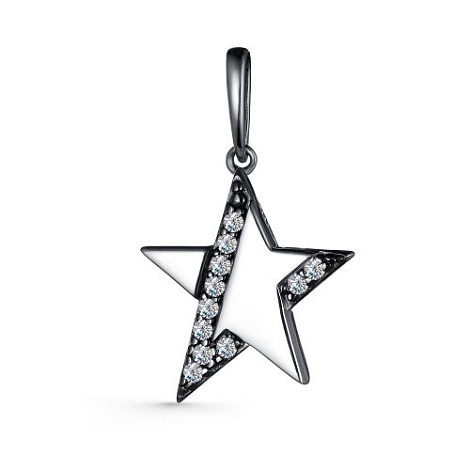 Pandantiv din argint  cu pietre Cubic Zirconia Incolor