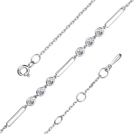 Brățară din argint  cu pietre Swarovski