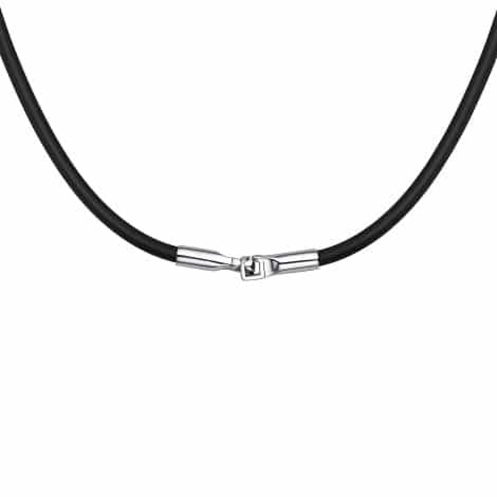 Colier din argint  cu pietre Diamant, Cauciuc