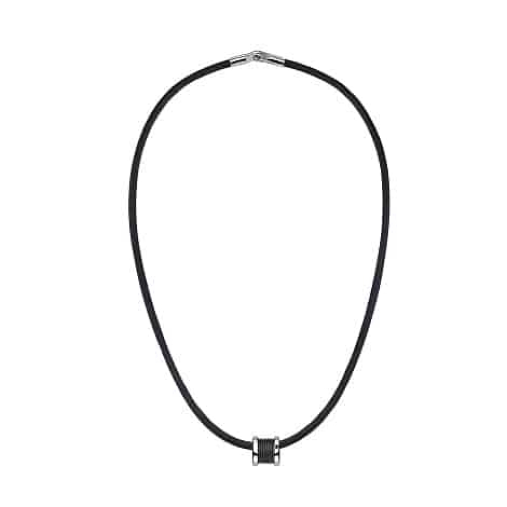 Colier din argint  cu pietre Diamant, Cauciuc