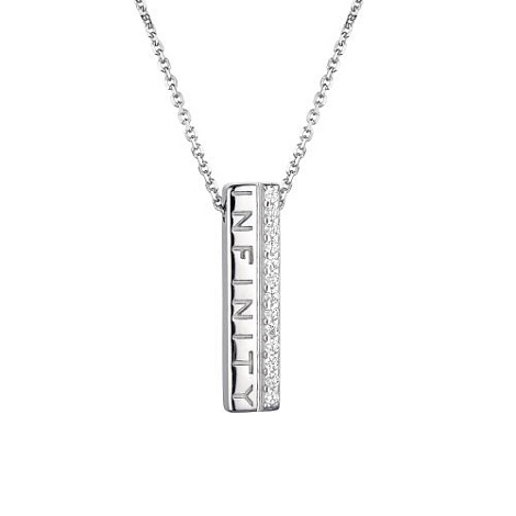 Colier din argint  cu pietre Cubic Zirconia Incolor