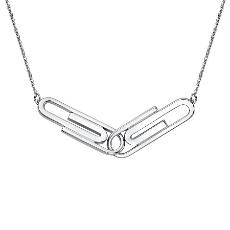 Colier din argint  cu pietre Cubic Zirconia Incolor