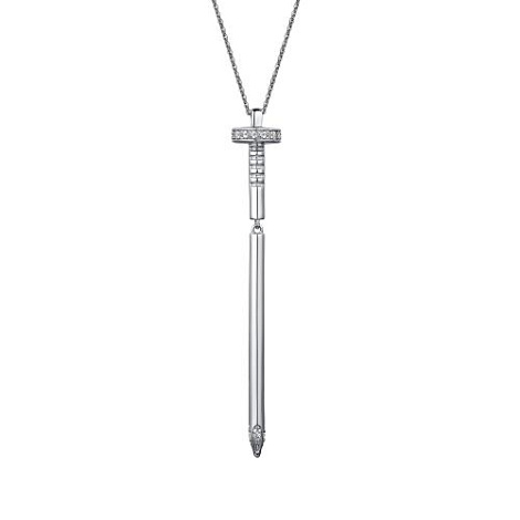 Colier din argint  cu pietre Cubic Zirconia Incolor