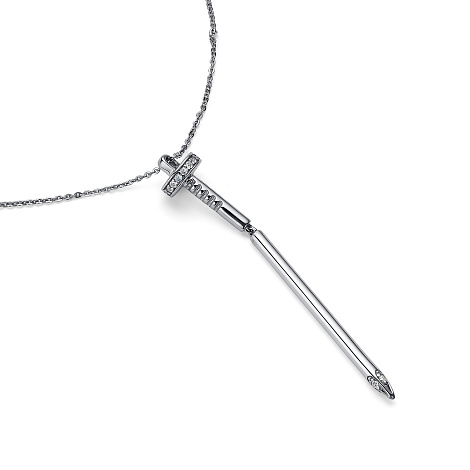 Colier din argint  cu pietre Cubic Zirconia Incolor