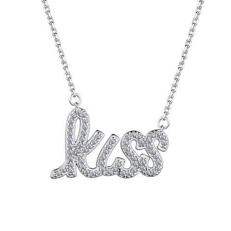 Colier din argint  cu pietre Cubic Zirconia Incolor