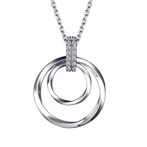 Colier din argint  cu pietre Cubic Zirconia Incolor