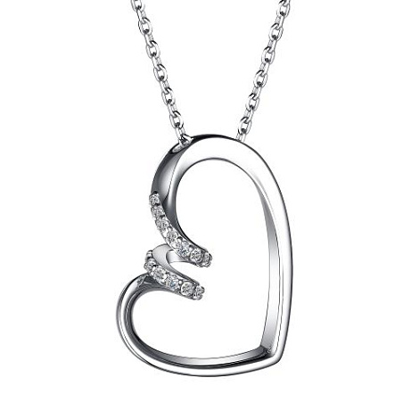 Colier din argint  cu pietre Cubic Zirconia Incolor