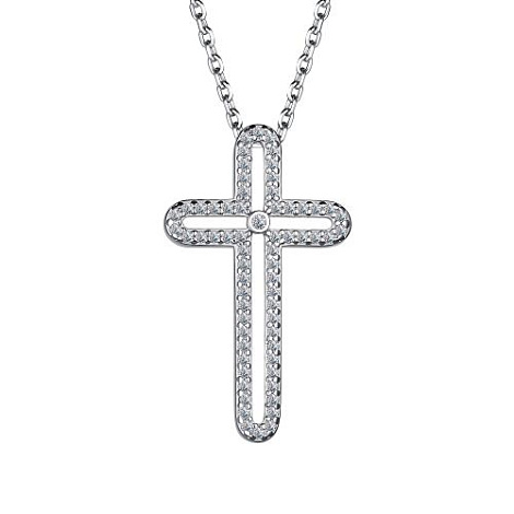 Colier din argint  cu pietre Cubic Zirconia Incolor