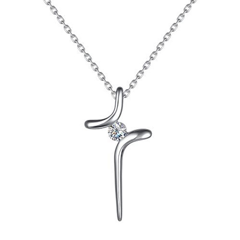 Colier din argint  cu pietre Cubic Zirconia Incolor