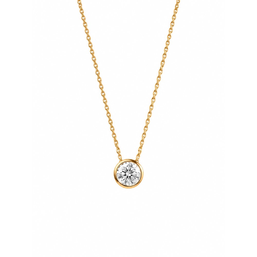 Colier din aur galben cu Cubic Zirconia Incolor