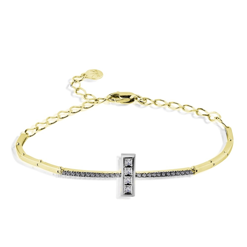 Brățară din aur galben cu pietre Diamant