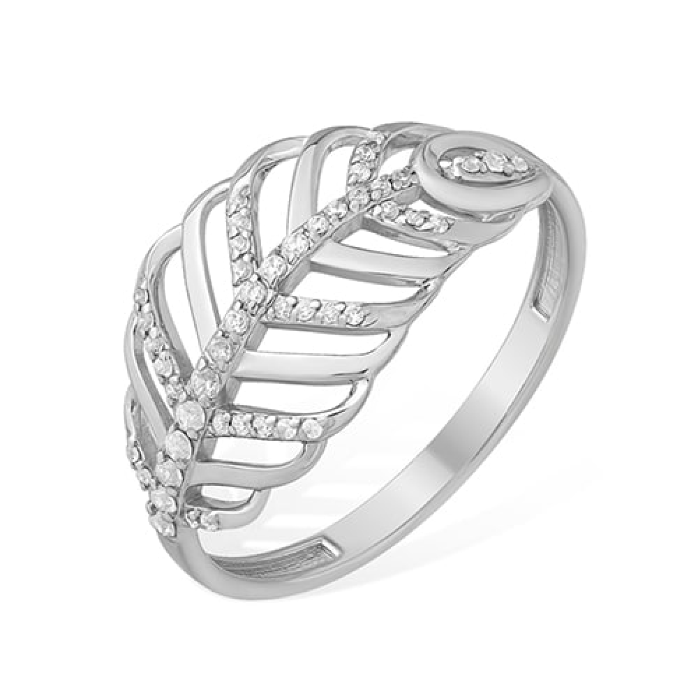 Inel din argint  cu pietre Cubic Zirconia Incolor