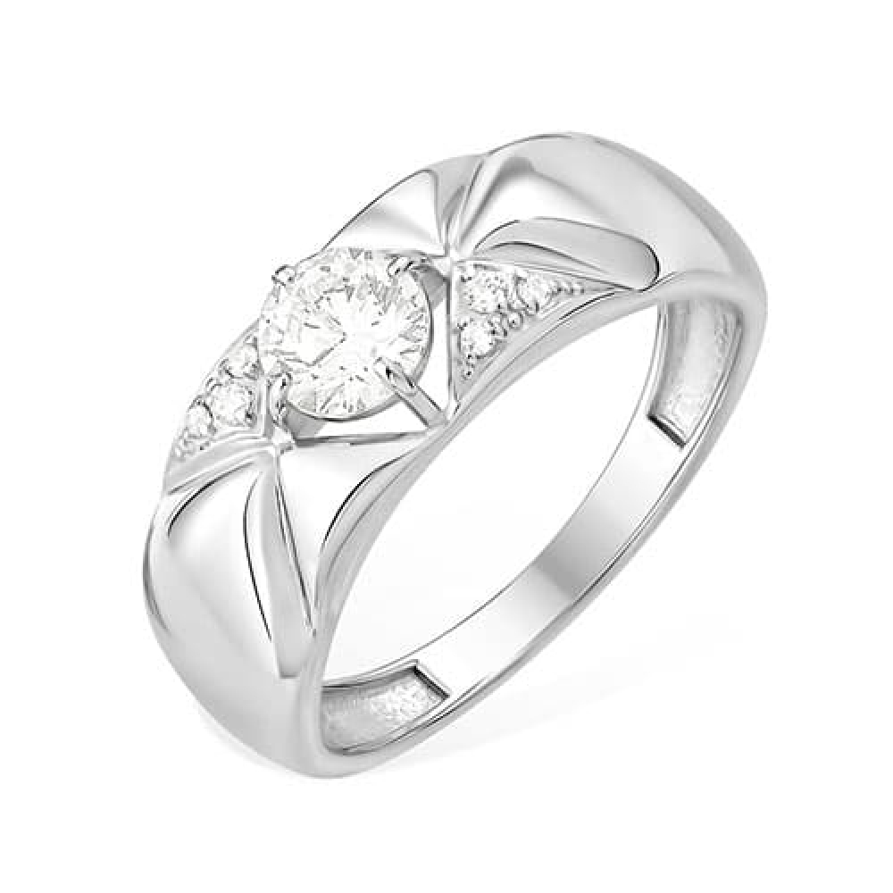 Inel din argint  cu pietre Cubic Zirconia Incolor