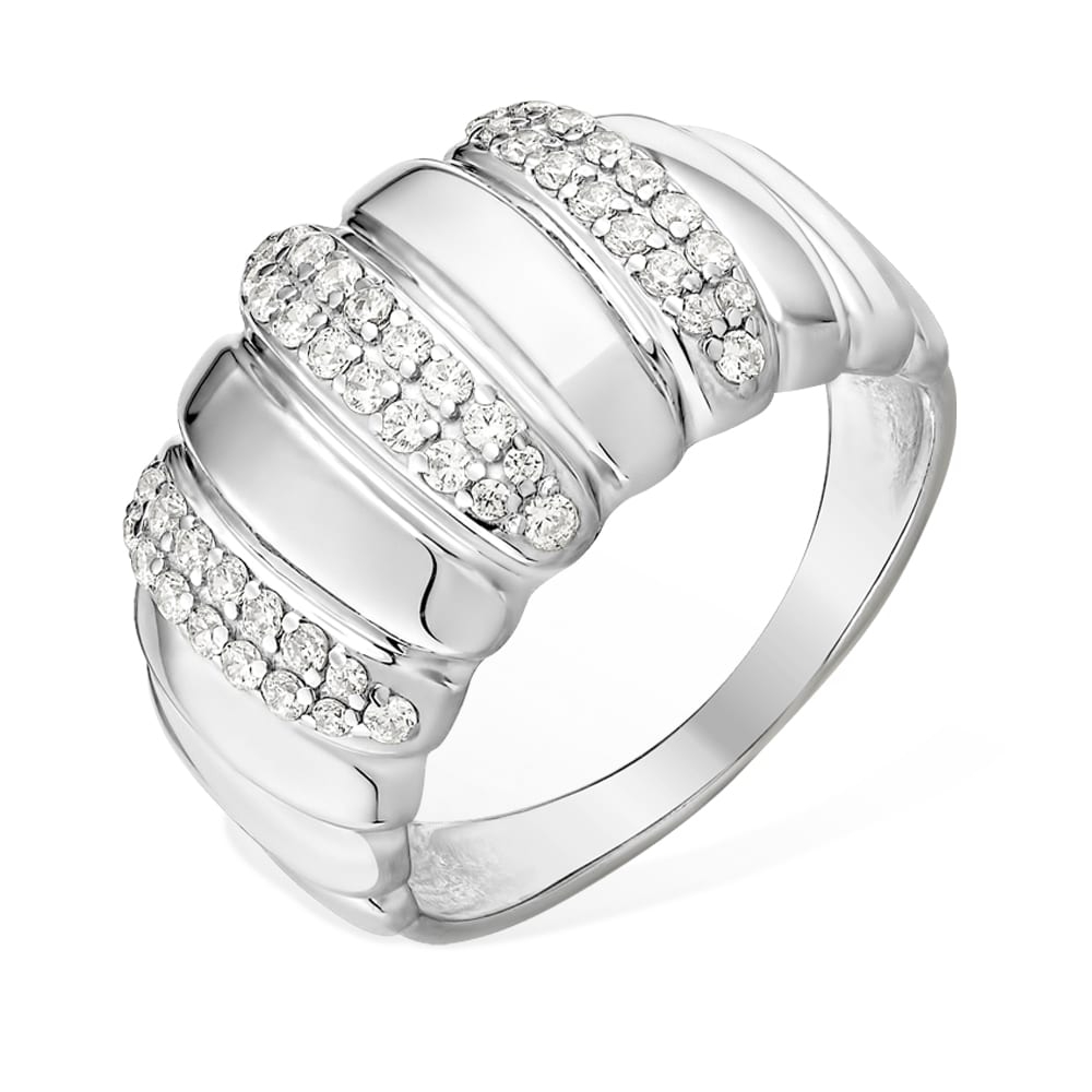 Inel din argint  cu pietre Cubic Zirconia Incolor