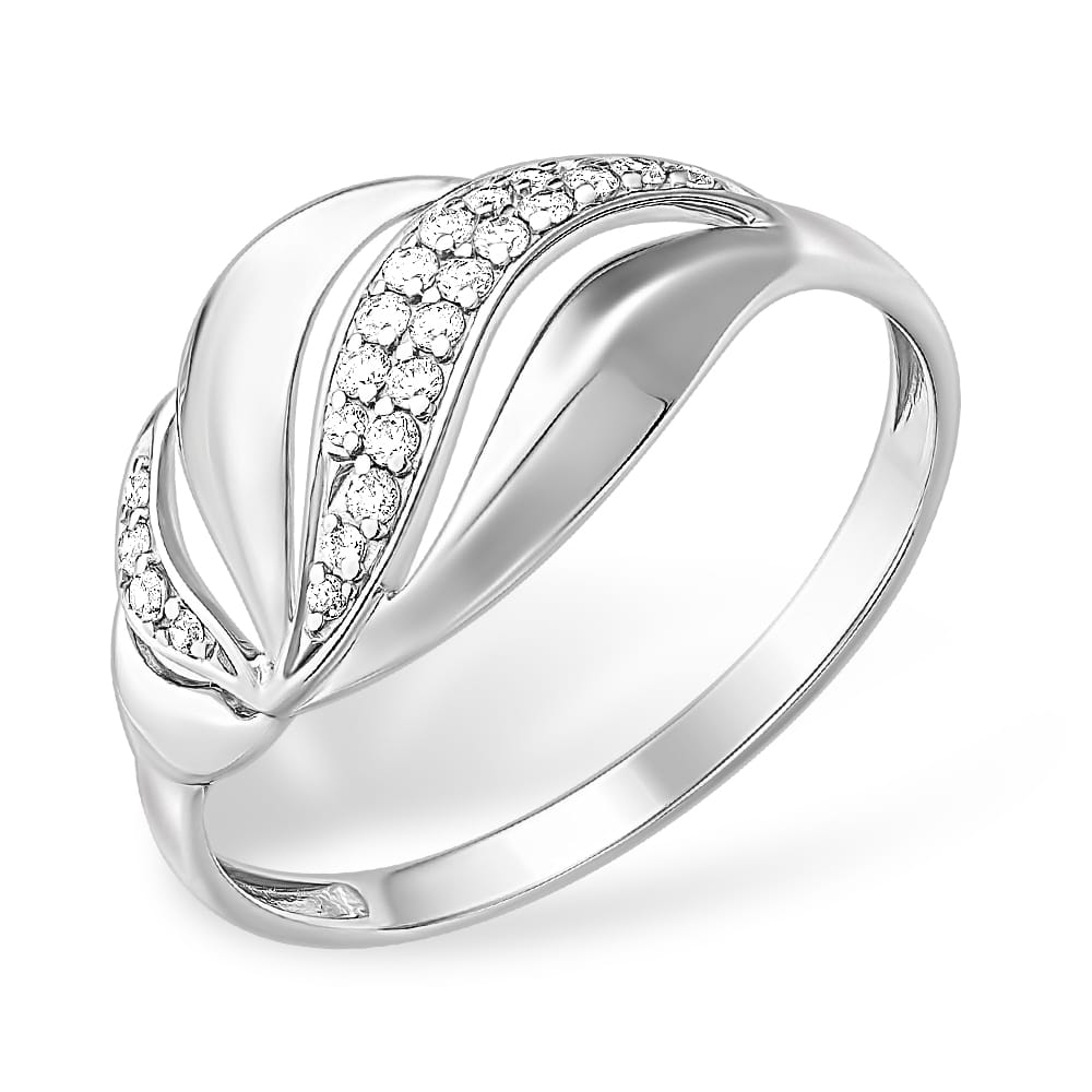 Inel din argint  cu pietre Cubic Zirconia Incolor