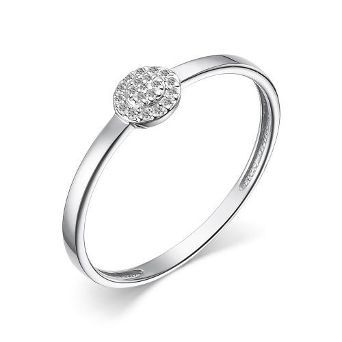 Inel din aur alb cu pietre Diamant