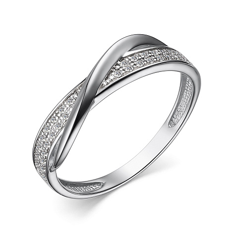 Inel din aur alb cu pietre Diamant