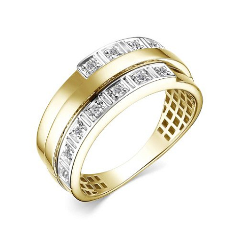 Inel din aur galben cu pietre Diamant