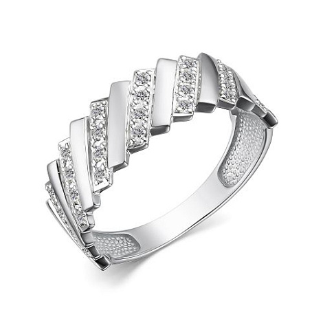 Inel din aur alb cu pietre Diamant