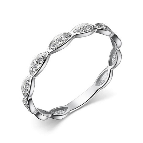 Inel din aur alb cu pietre Diamant