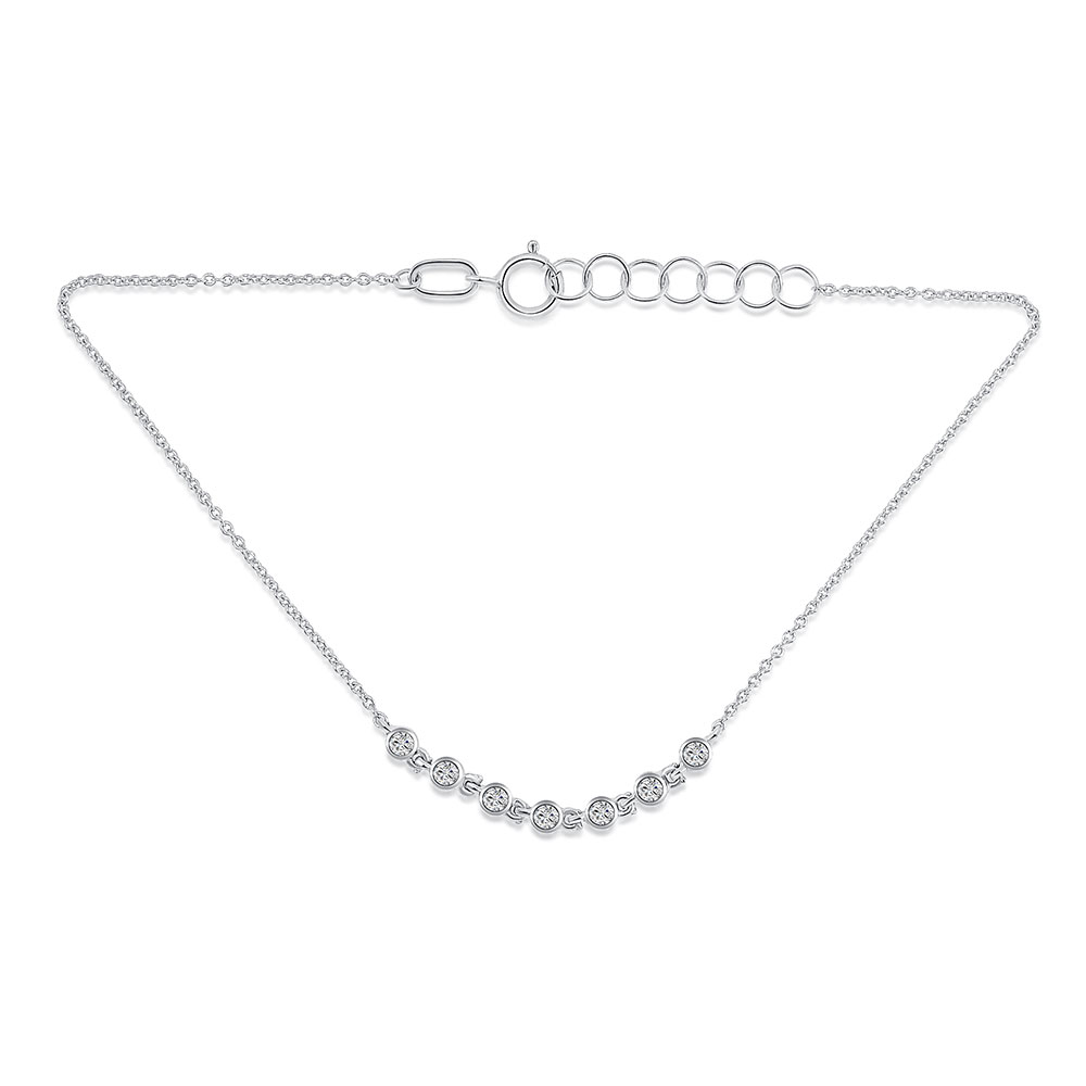 Brățară din aur alb cu pietre Diamant