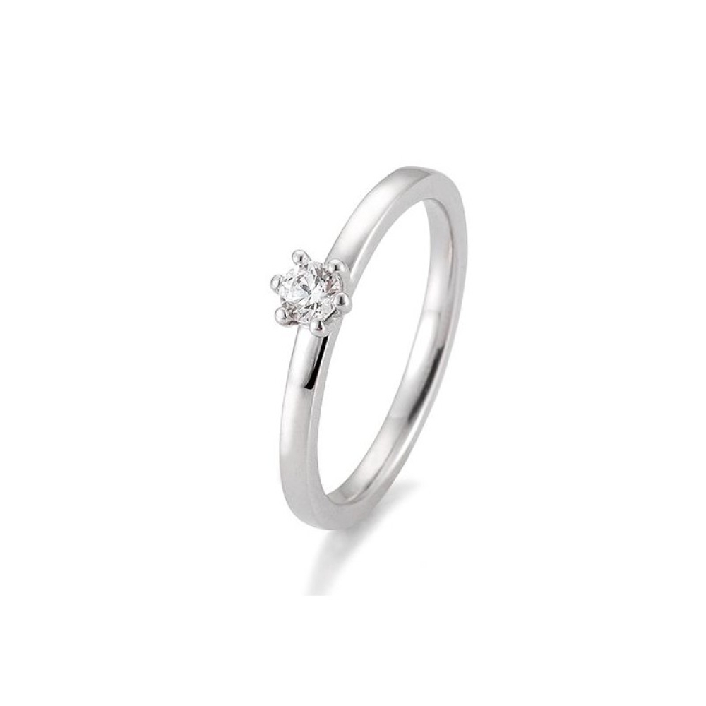 Inel din aur alb cu pietre Diamant