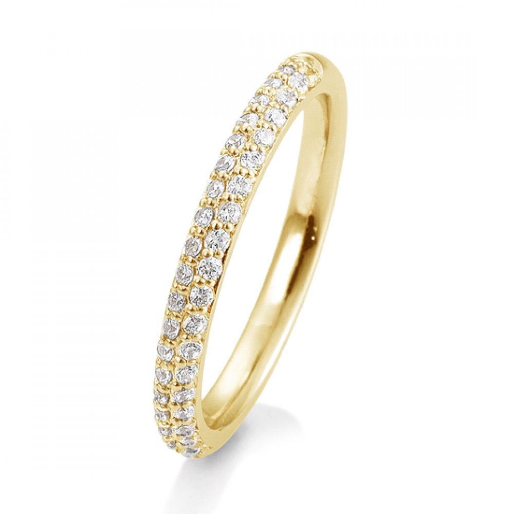 Verighetă din aur galben cu pietre Diamant