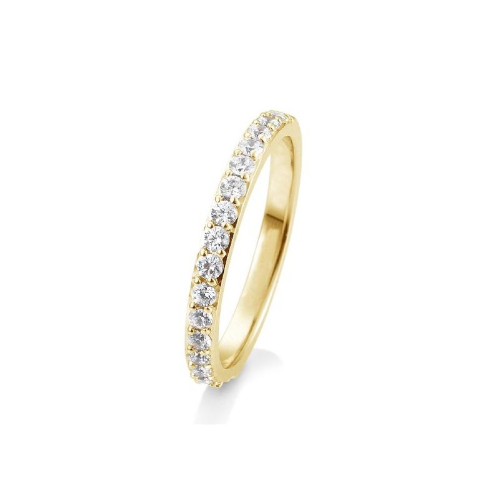 Verighetă din aur galben cu pietre Diamant