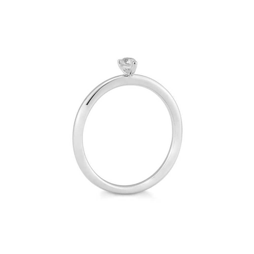 Inel din aur alb cu pietre Diamant