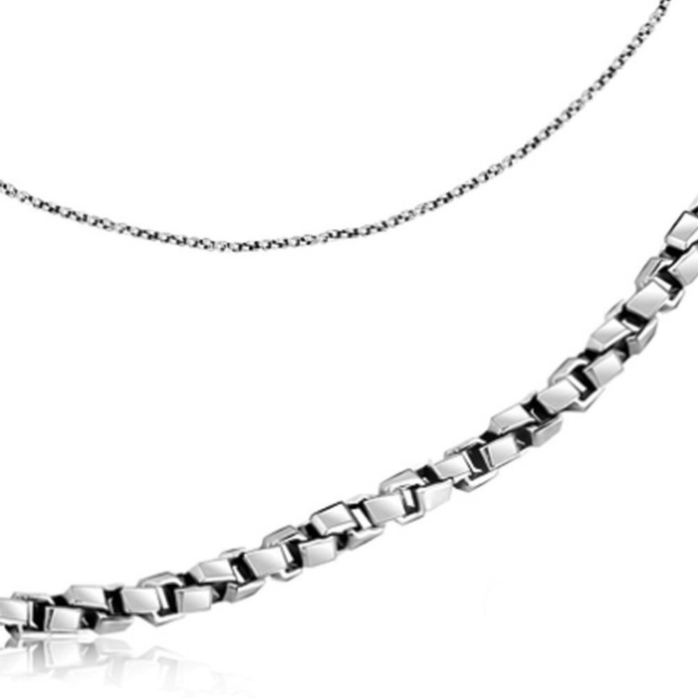 Lanț din aur alb fără pietre