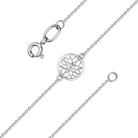 Brățară din aur alb cu pietre Diamant