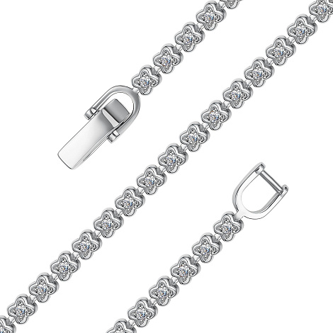 Brățară din aur alb cu pietre Diamant
