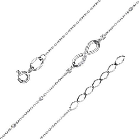Brățară din aur alb cu pietre Diamant