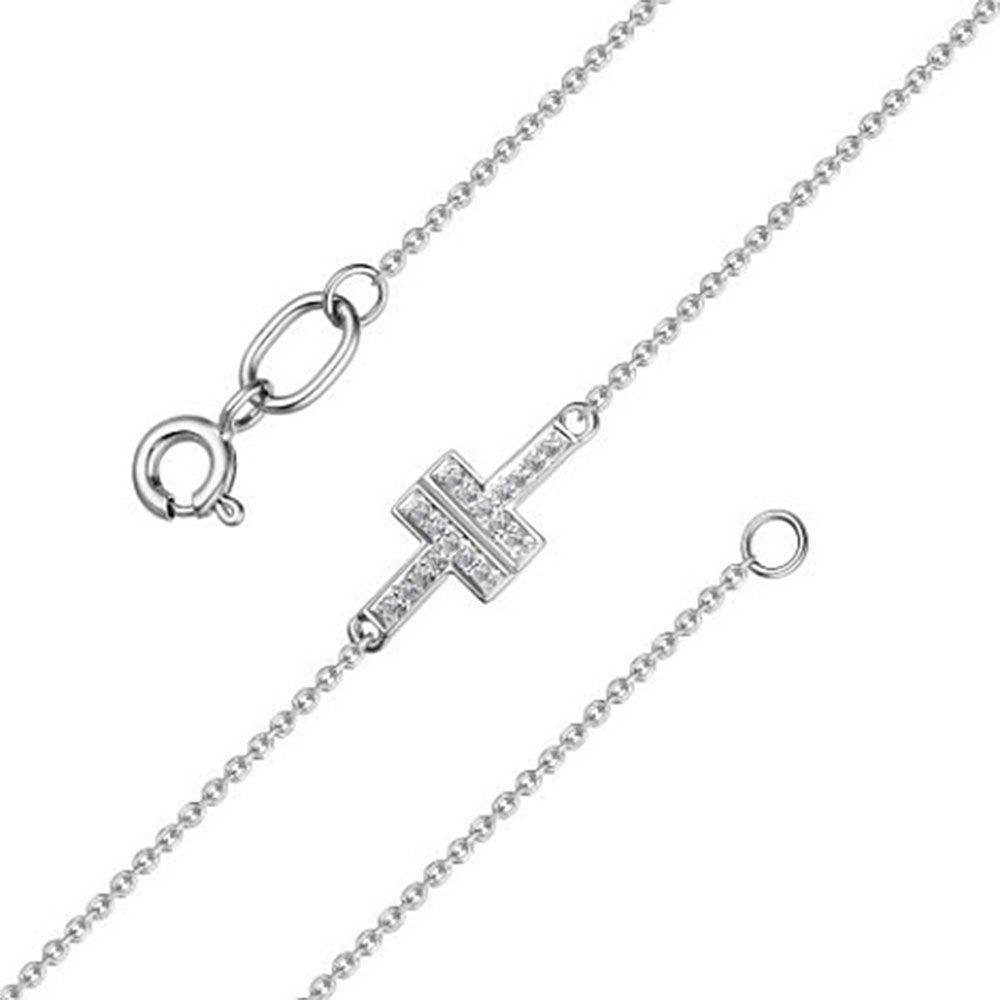 Brățară din aur alb cu pietre Diamant