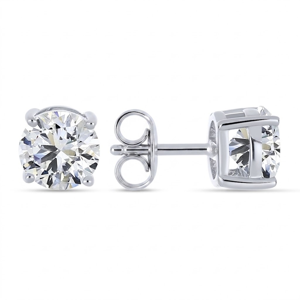 Cercei din argint cu Cubic Zirconia Incolor