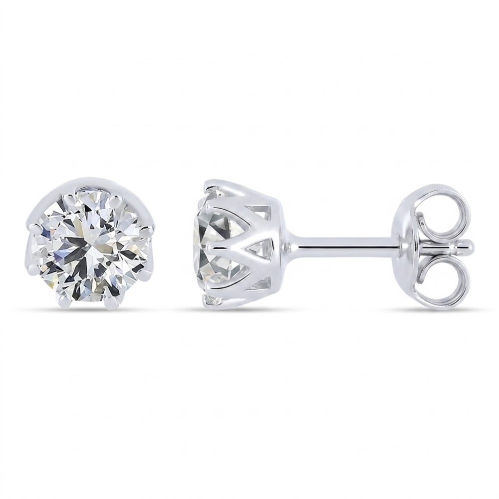 Cercei din argint cu Cubic Zirconia Incolor