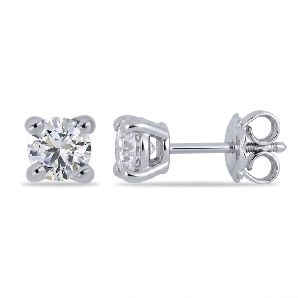 Cercei din argint cu Cubic Zirconia Incolor