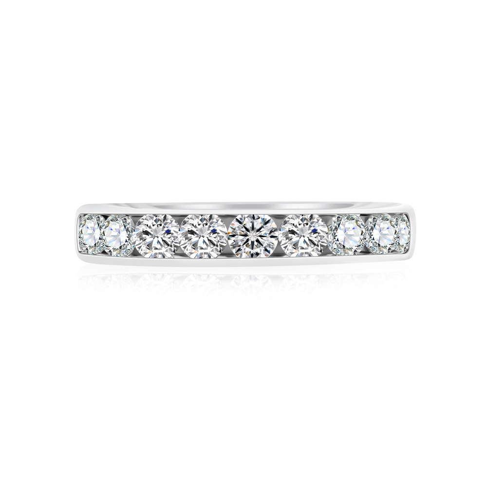 Inel din aur alb cu pietre Diamant