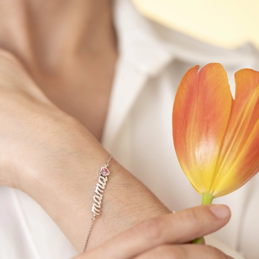 Brățară din argint  cu pietre Cubic Zirconia Incolor